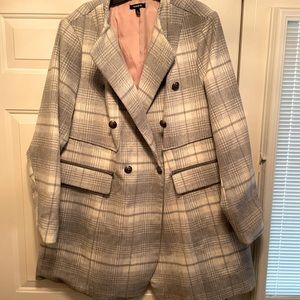 Gray and white pea coat. NWOT.